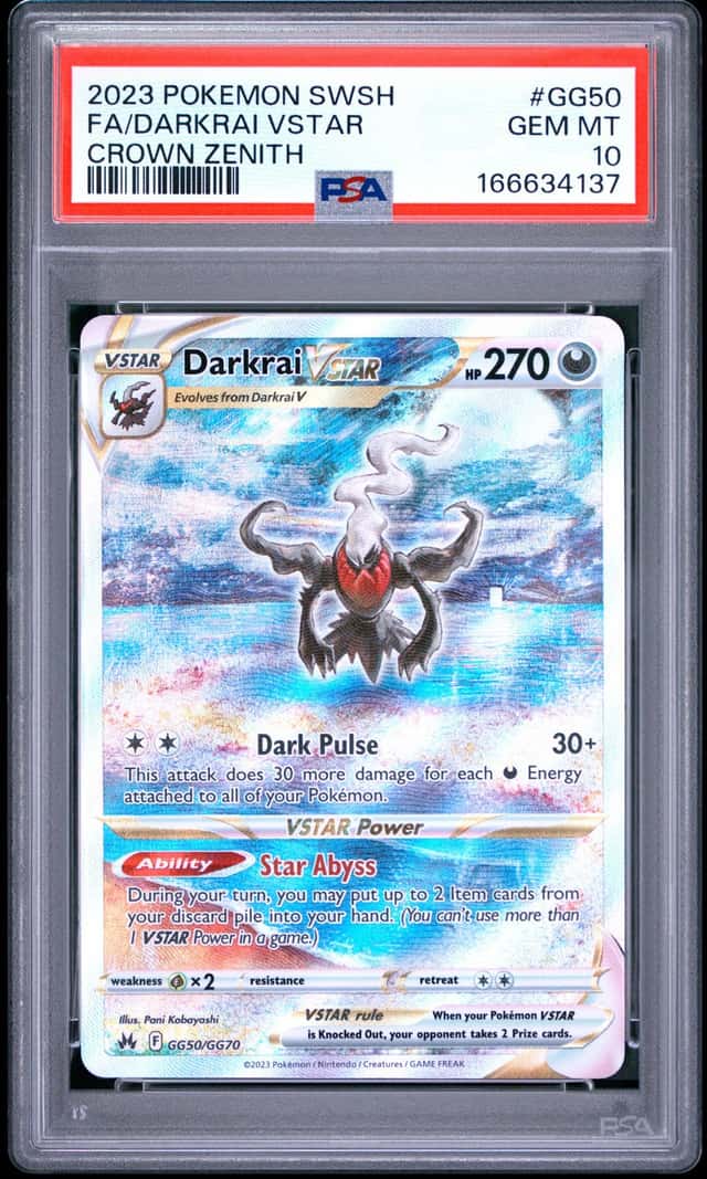 2023 Pokemon SWSH Darkrai VST Galarian Gallery Ultra Rare #GG50/GG70 PSA 10