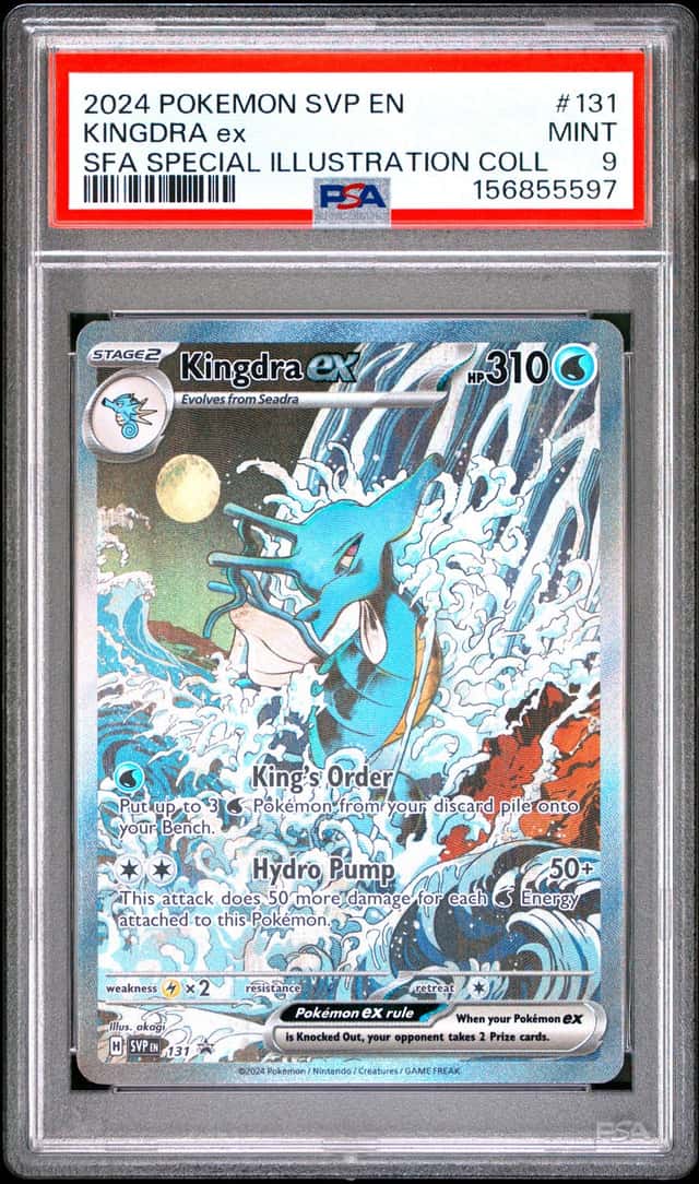 Pokemon Kingdra ex SV Promo 131 Shrouded Fable Special Illustration Coll. PSA 9