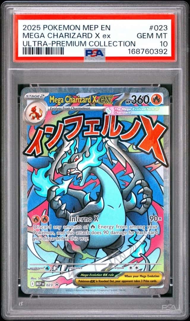 Pokemon Mega Charizard X Ex Mega Evolution Ultra Premium Coll #023 PSA 10 Gem