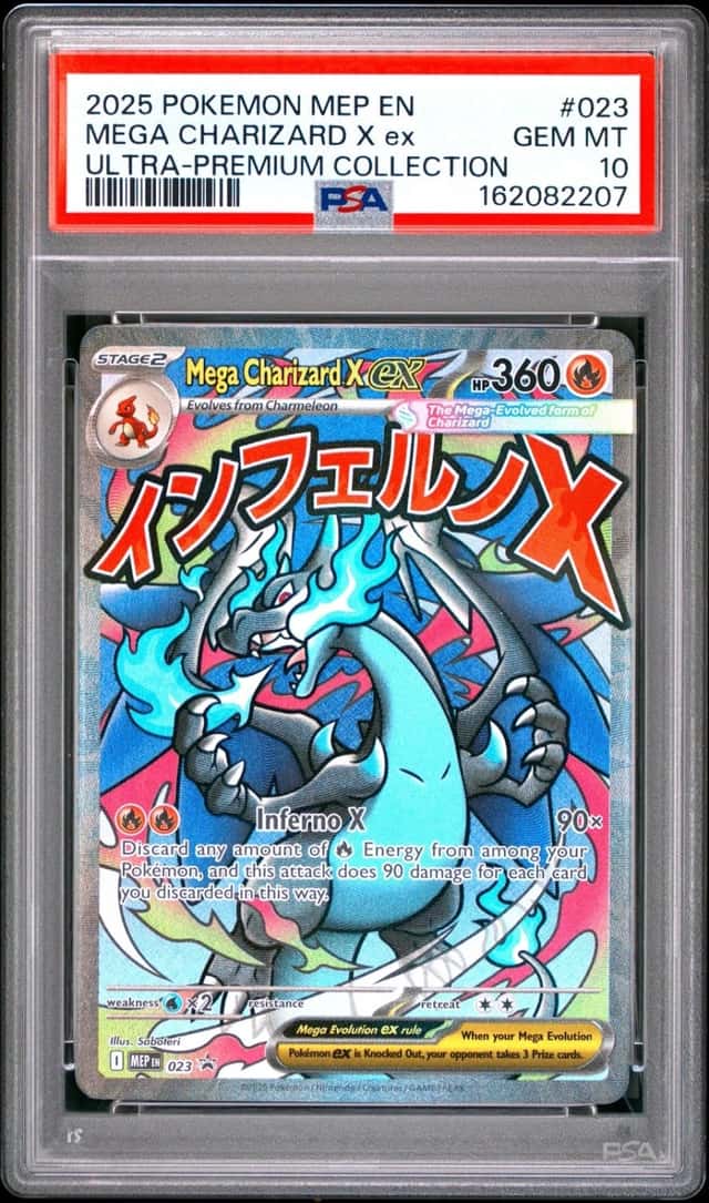 2025 POKEMON MEP PROMO ULTRA-PREMIUM COLLECTION #023 MEGA CHARIZARD X EX PSA 10
