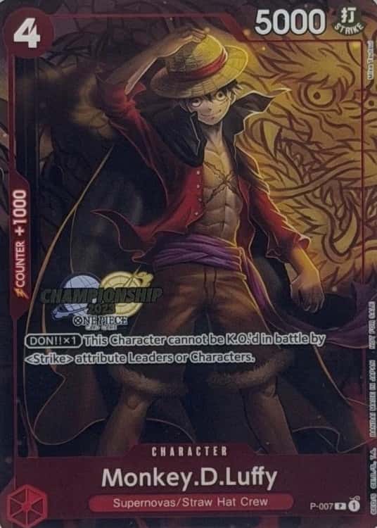 Monkey.D.Luffy SILVER FOIL P/(Championship 2023 Celebration Pack)