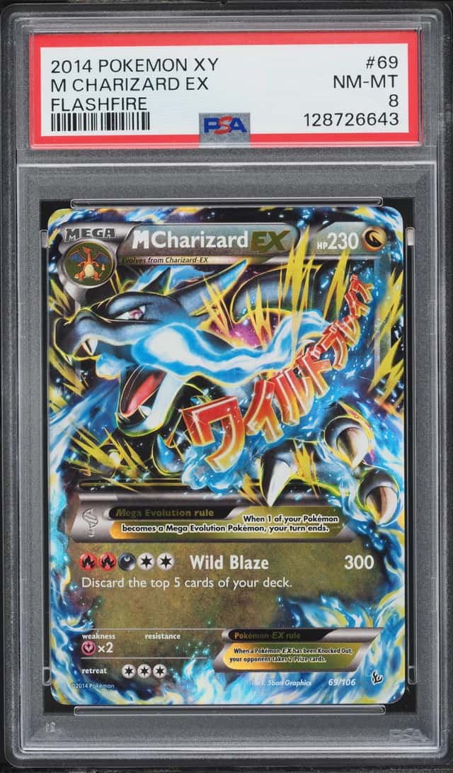 2014 Pokemon XY Flashfire M Charizard EX #69 PSA 8 NM-MT
