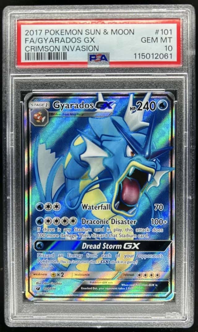 2017 Pokemon Sun & Moon Crimson Invasion Gyarados #101/111 PSA 10 GEM MINT