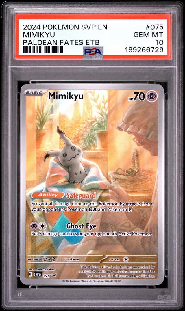 2024 POKEMON SVP EN-SV BLACK STAR PROMO #075 MIMIKYU PSA 10