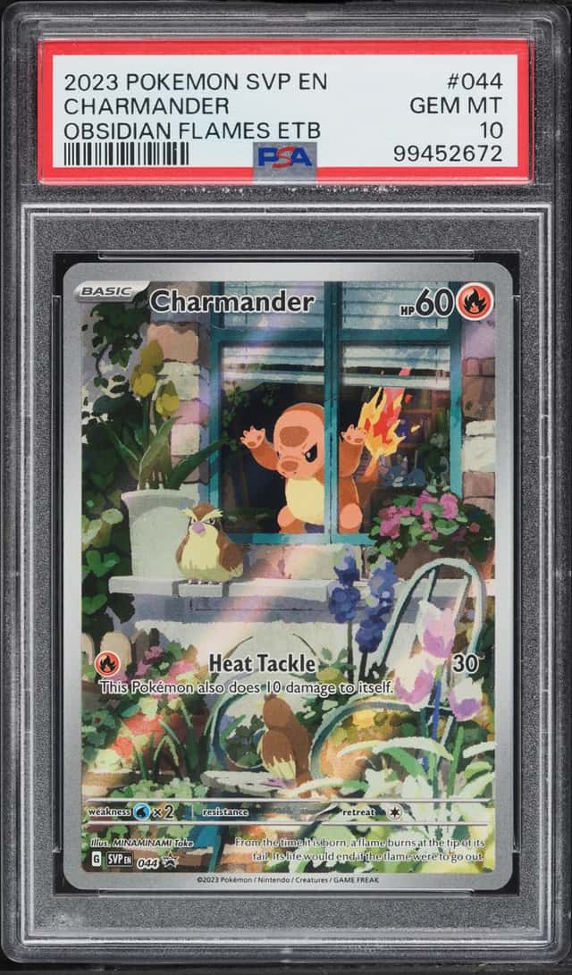 2023 Pokemon Scarlet & Violet Promo Obsidian Flames ETB Full Art Charmander #44 PSA 10 GEM MINT