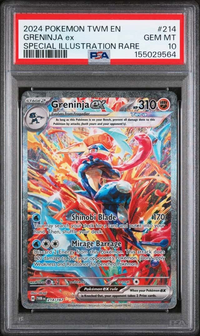 2024 POKEMON TWILIGHT MASQUERADE SPECIAL ILLUSTRATION RARE GRENINJA EX PSA 10