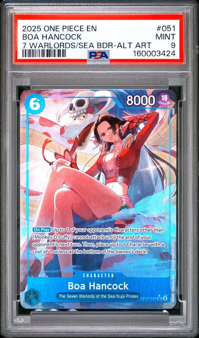One Piece Boa Hancock Seven Warlords Of The Sea 051 Alt Art PSA 9