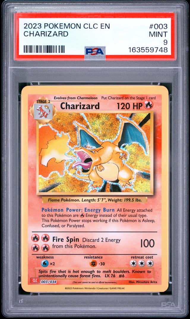 2023 CHARIZARD CLC CLASSIC COLLECTION PSA 9 003/034 POKEMON