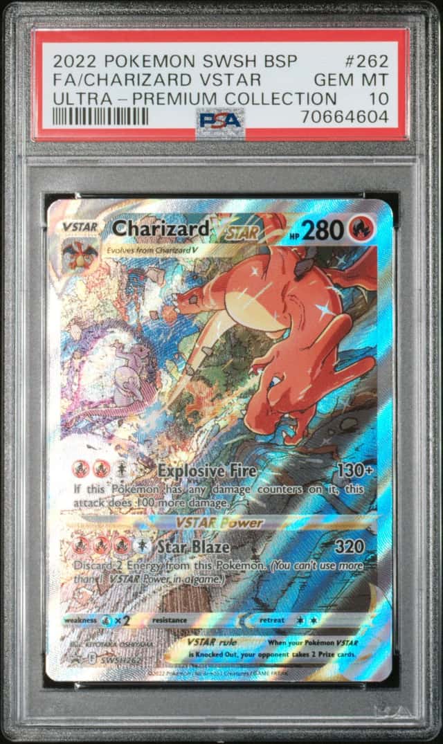 Pokemon SWSH Black Star Promos Charizard VST 2022 #SWSH262 PSA 10 GEM MINT