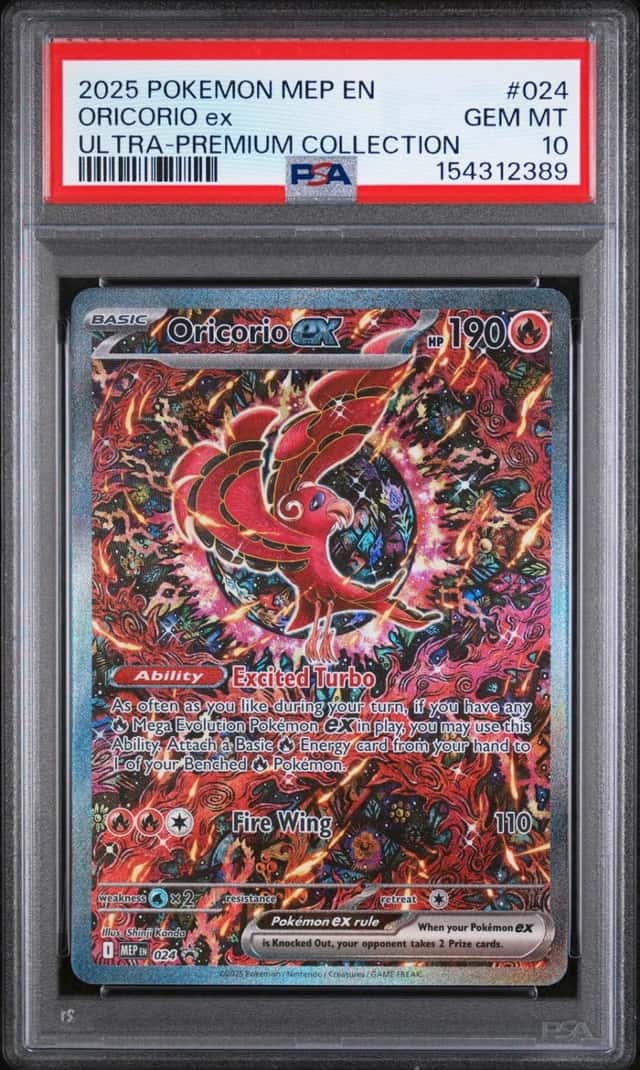 2025 POKEMON MEP EN-ME ULTRA-PREMIUM COLLECTION #024 ORICORIO EX PSA 10