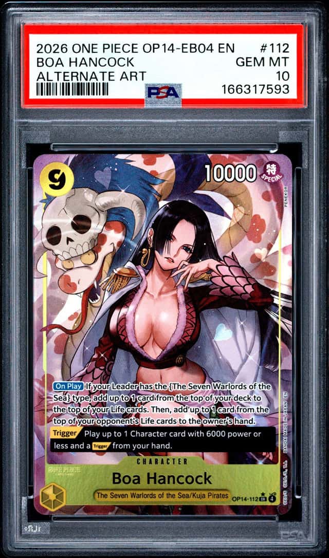 One Piece Boa Hancock Alternate Art EB04 OP14-112 PSA 10 Gem Mint