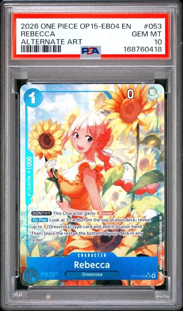One Piece Rebecca Alternate Art EB04 OP15-053 PSA 10 Gem Mint