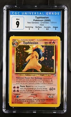 2000 Pokemon Neo Genesis Unlimited #17/111 Typhlosion Holo CGC 9 MINT