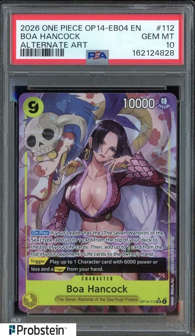 2026 One Piece OP14-EB04 EN Alternate Art #112 Boa Hancock PSA 10 GEM MINT
