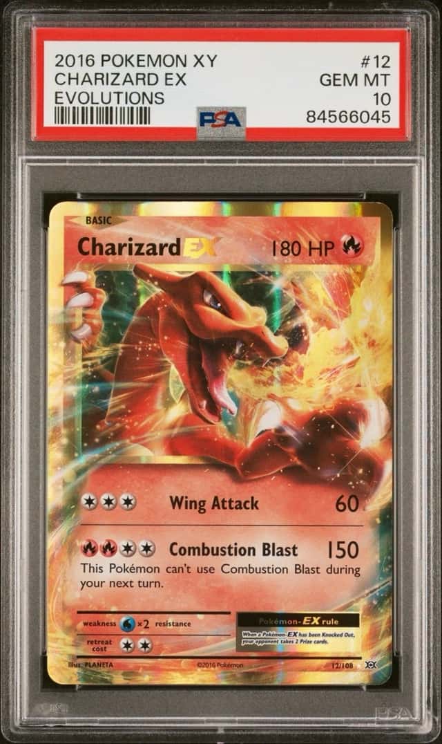Pokémon Charizard EX Evolutions 12/108 Holo Ultra Rare PSA 10