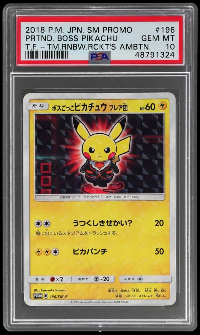 Pretend Boss Pikachu Team Flare