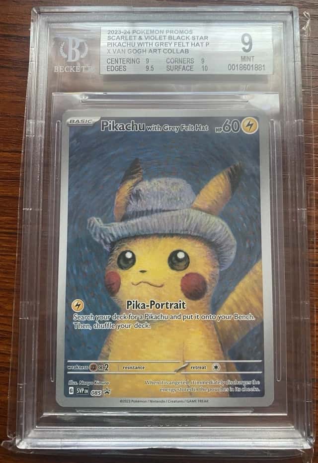 Pikachu/Grey Felt Hat