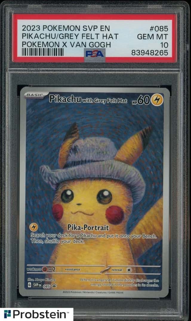 Pikachu/Grey Felt Hat