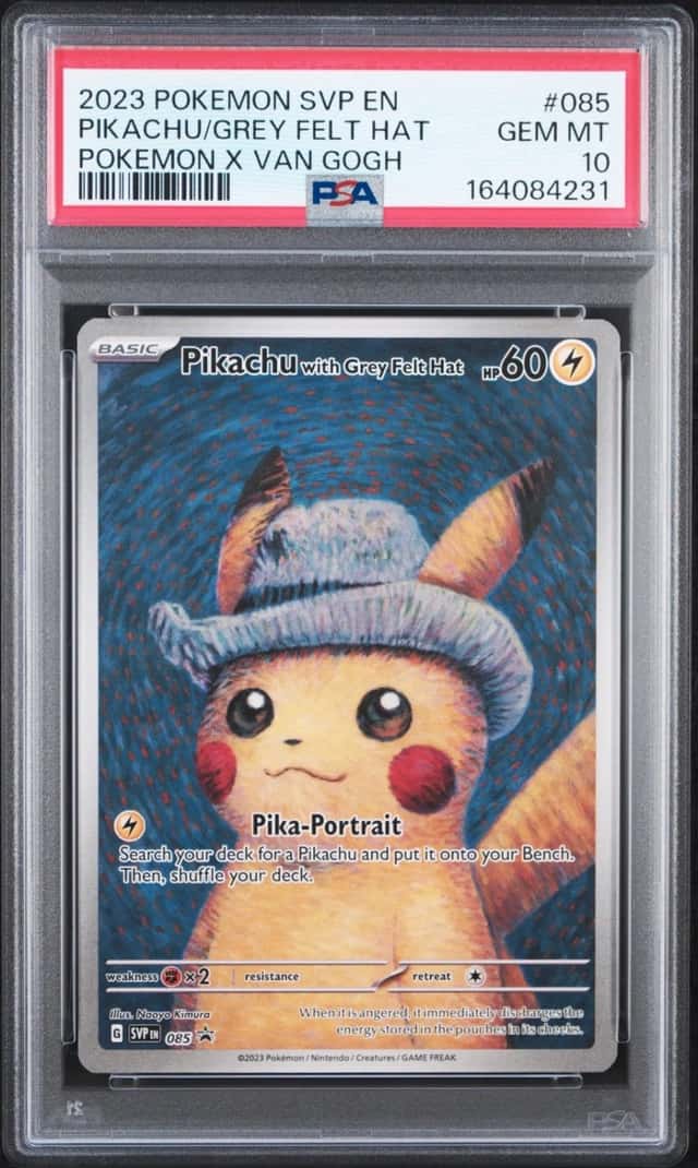 Pikachu/Grey Felt Hat
