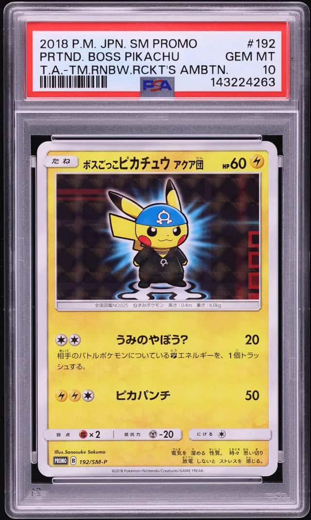 Pretend Boss Pikachu Team Aqua