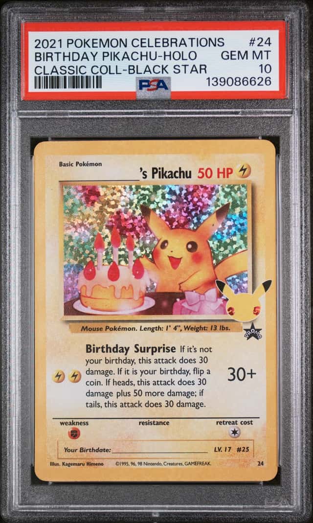 _____'s Pikachu STAMP [25th Anniversary] TEXTURED CONFETTI HOLO