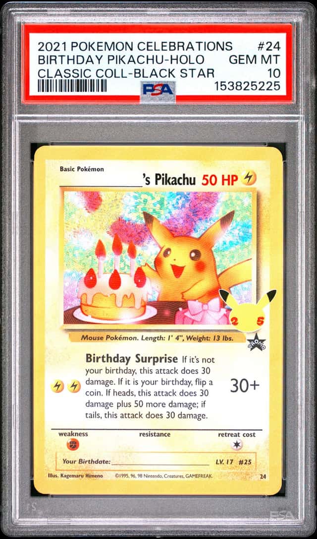 _____'s Pikachu STAMP [25th Anniversary] TEXTURED CONFETTI HOLO