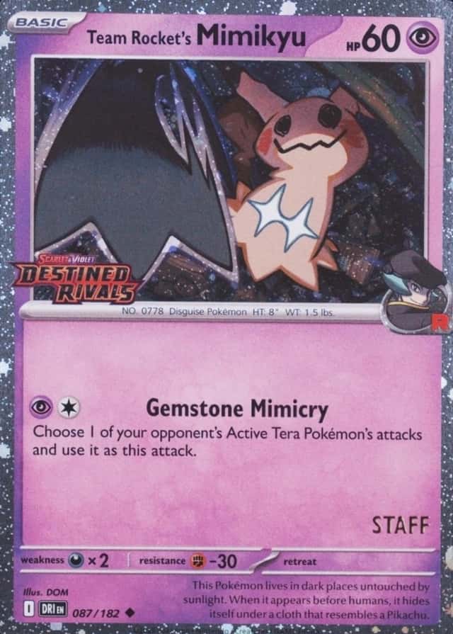 Non-Holo · Prerelease · Staff