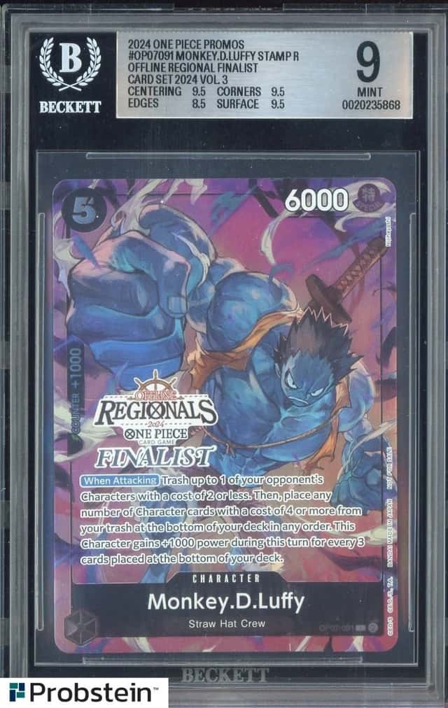 Monkey.D.Luffy STAMP R/(Offline Regional Finalist Card Set 2024 Vol. 3)