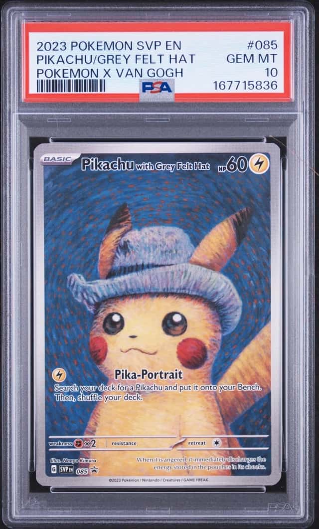 Pikachu/Grey Felt Hat