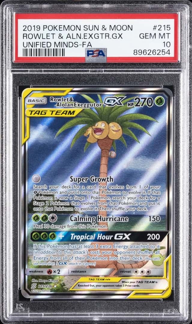Rowlet & Alolan Exeggutor GX