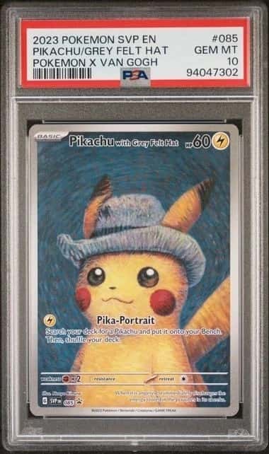 Pikachu/Grey Felt Hat