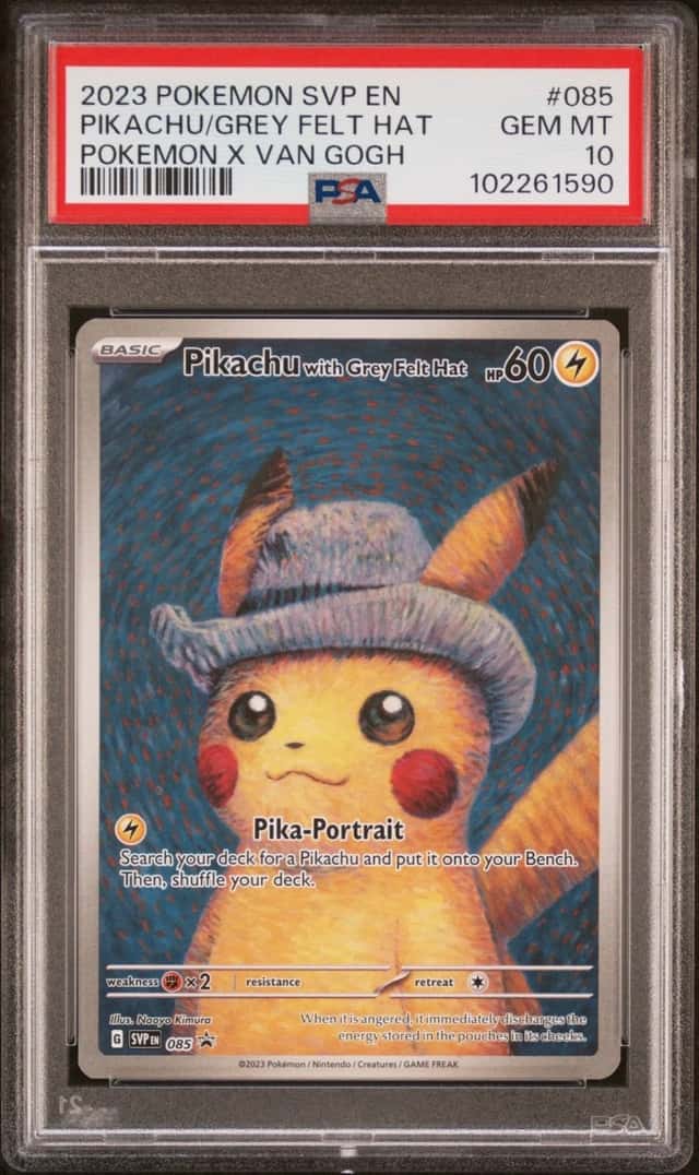 Pikachu/Grey Felt Hat