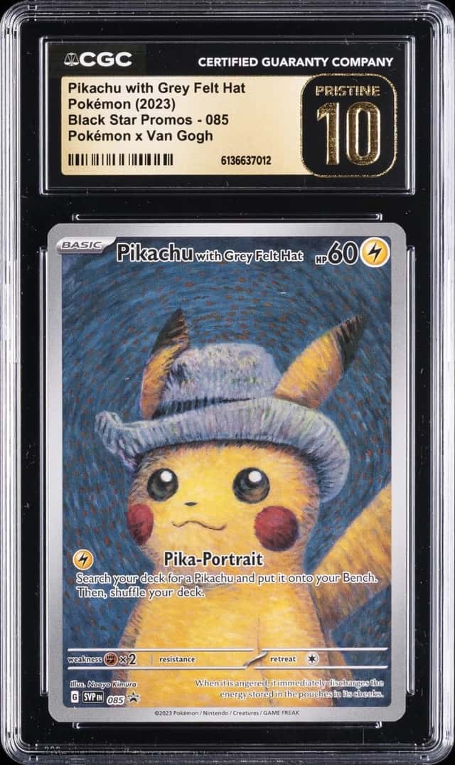 Pikachu/Grey Felt Hat