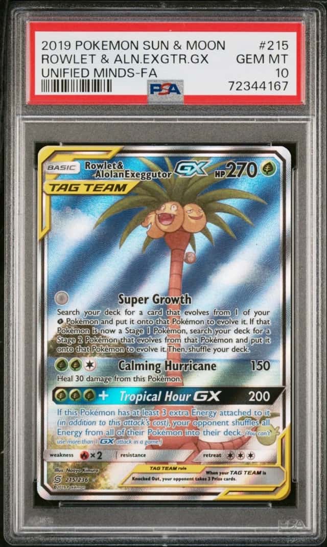 Rowlet & Alolan Exeggutor GX
