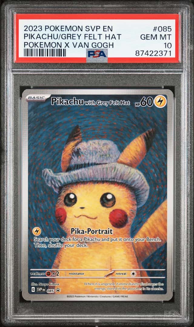 Pikachu/Grey Felt Hat
