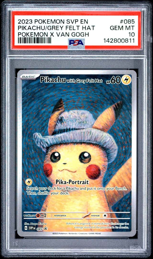 Pikachu/Grey Felt Hat