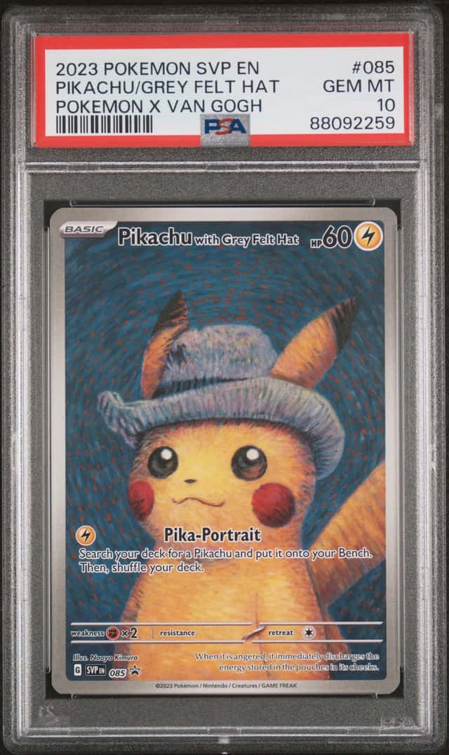 Pikachu/Grey Felt Hat