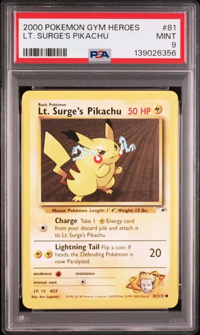 Lt. Surge's Pikachu