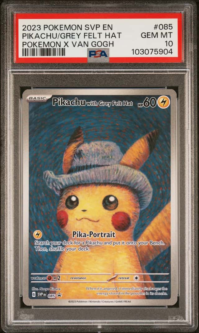 Pikachu/Grey Felt Hat