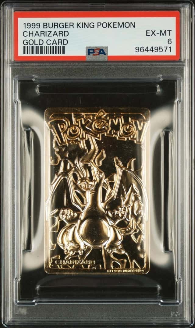 Pokemon Charizard Burger King Gold Cards PSA 6