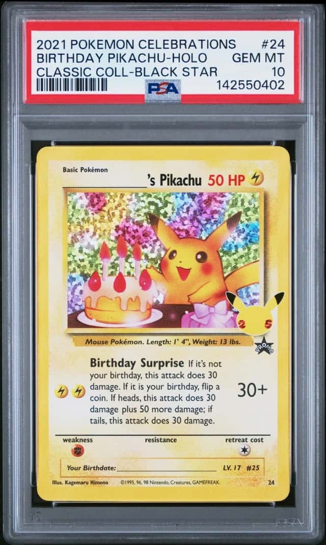 _____'s Pikachu STAMP [25th Anniversary] TEXTURED CONFETTI HOLO