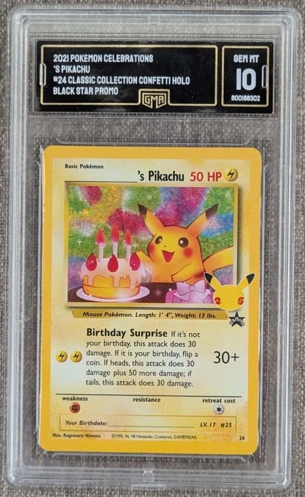 _____'s Pikachu STAMP [25th Anniversary] TEXTURED CONFETTI HOLO
