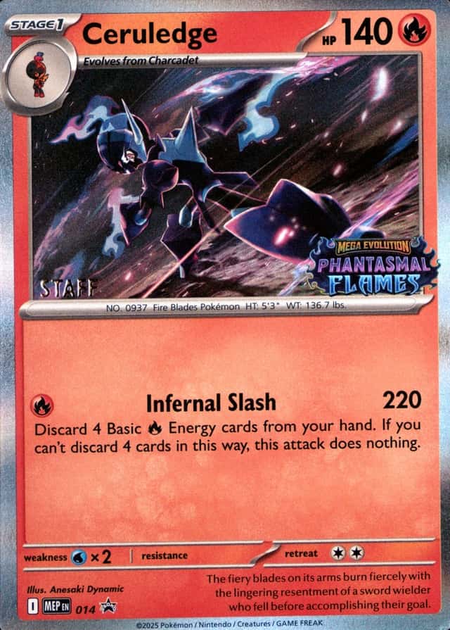 Prerelease · Flames Phantasmal Staff