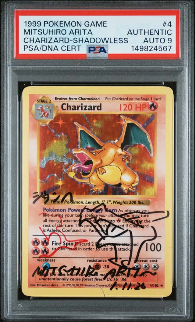 Pokémon Charizard 4 Shadowless Base Set PSA Authentic...