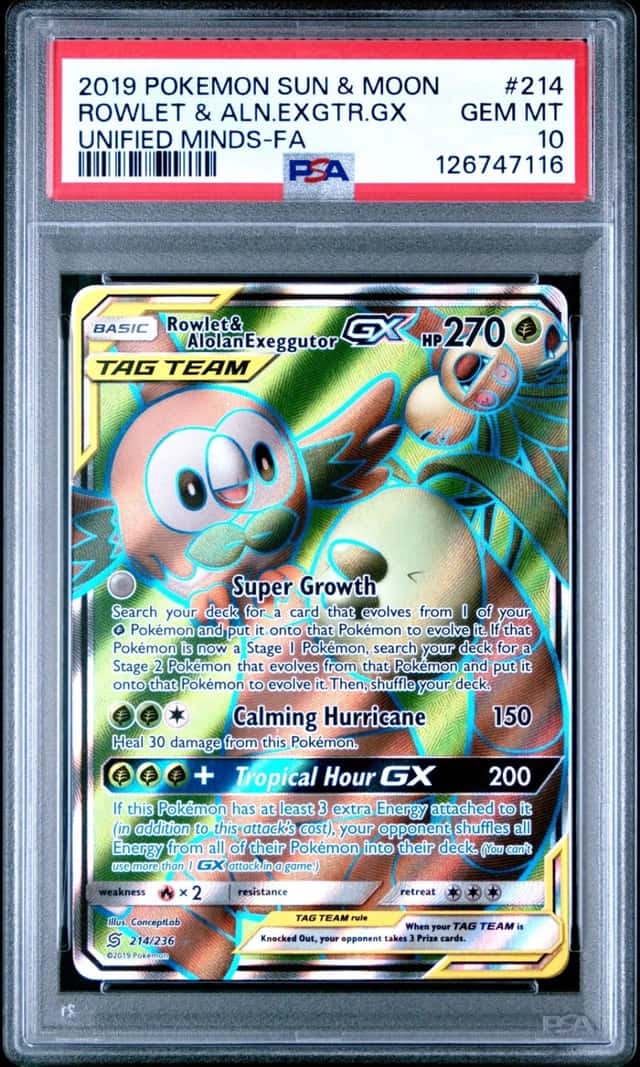 Rowlet & Alolan Exeggutor GX