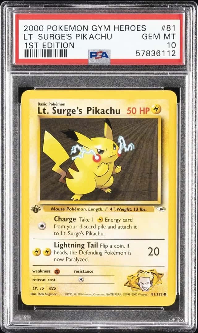 Lt. Surge's Pikachu