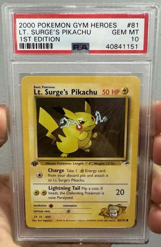 Lt. Surge's Pikachu