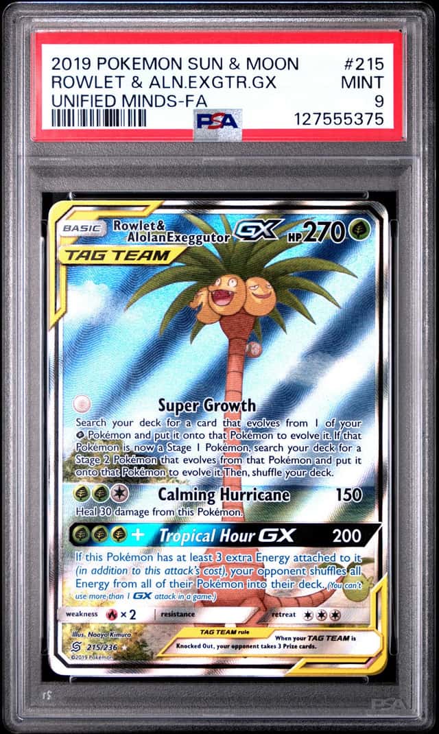 Rowlet & Alolan Exeggutor GX