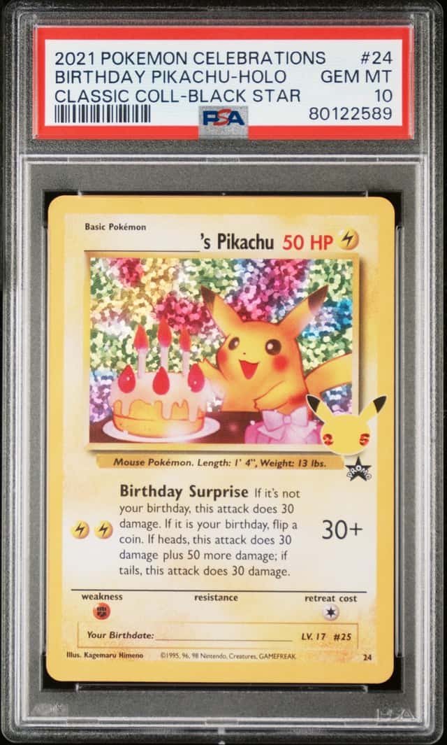 _____'s Pikachu STAMP [25th Anniversary] TEXTURED CONFETTI HOLO