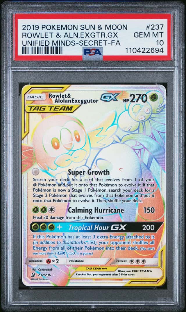 Rowlet & Alolan Exeggutor GX